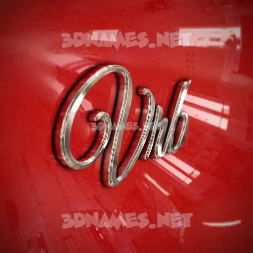 vrb in Car Paint style - 3D name wallpaper vrb in Car Paint style - 3D name wallpaper