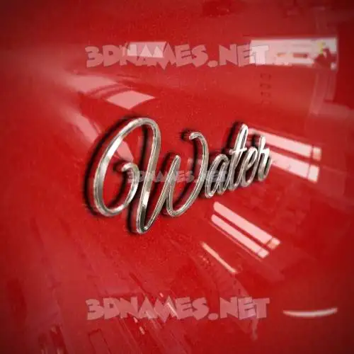 water in Car Paint style - 3D name wallpaper water in Car Paint style - 3D name wallpaper