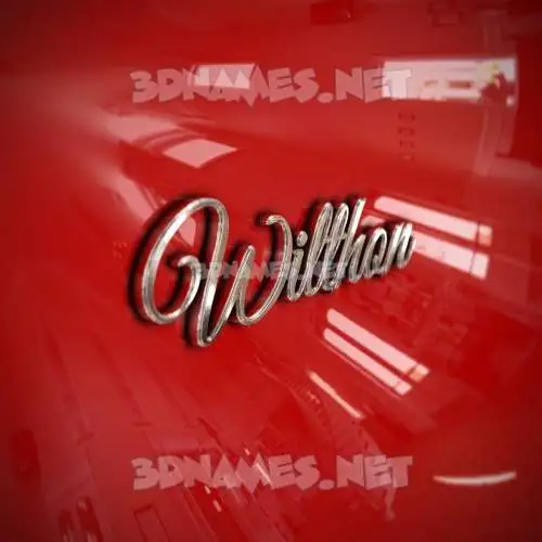 wilthon in Car Paint style - 3D name wallpaper wilthon in Car Paint style - 3D name wallpaper