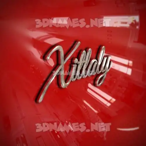 xitlaly in Car Paint style - 3D name wallpaper xitlaly in Car Paint style - 3D name wallpaper