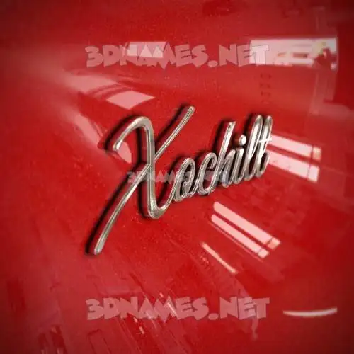 xochilt in Car Paint style - 3D name wallpaper xochilt in Car Paint style - 3D name wallpaper