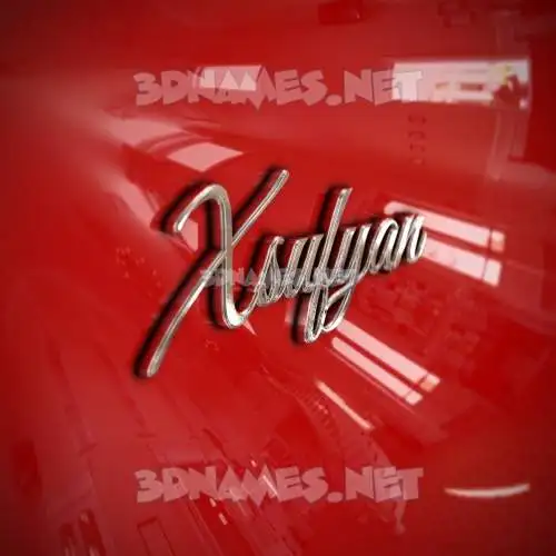 xsufyan in Car Paint style - 3D name wallpaper xsufyan in Car Paint style - 3D name wallpaper