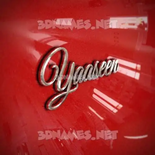 yaaseen in Car Paint style - 3D name wallpaper yaaseen in Car Paint style - 3D name wallpaper