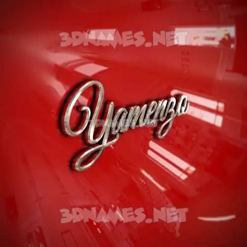 yamenzo in Car Paint style - 3D name wallpaper yamenzo in Car Paint style - 3D name wallpaper