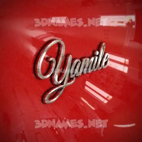 yamile in Car Paint style - 3D name wallpaper yamile in Car Paint style - 3D name wallpaper