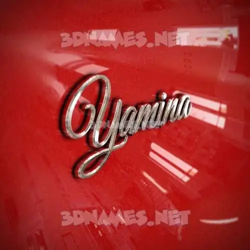 yamina in Car Paint style - 3D name wallpaper yamina in Car Paint style - 3D name wallpaper