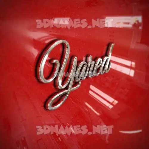 yared in Car Paint style - 3D name wallpaper yared in Car Paint style - 3D name wallpaper