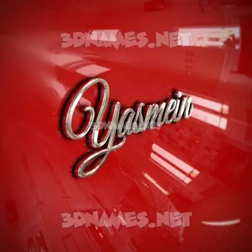 yasmein in Car Paint style - 3D name wallpaper yasmein in Car Paint style - 3D name wallpaper