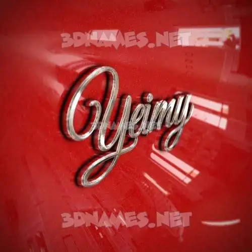 yeimy in Car Paint style - 3D name wallpaper yeimy in Car Paint style - 3D name wallpaper