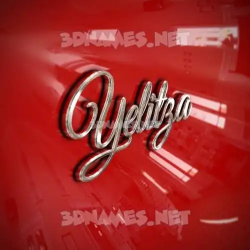 yelitza in Car Paint style - 3D name wallpaper