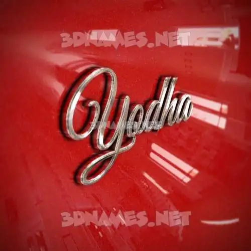 yodha in Car Paint style - 3D name wallpaper yodha in Car Paint style - 3D name wallpaper