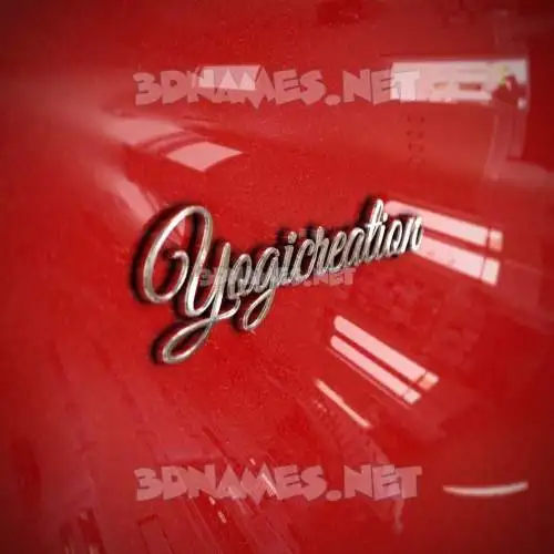 yogicreation in Car Paint style - 3D name wallpaper yogicreation in Car Paint style - 3D name wallpaper