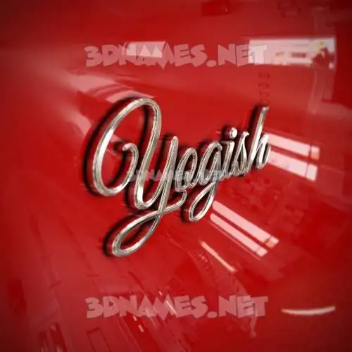 yogish in Car Paint style - 3D name wallpaper