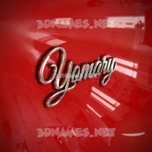 yomary in Car Paint style - 3D name wallpaper yomary in Car Paint style - 3D name wallpaper
