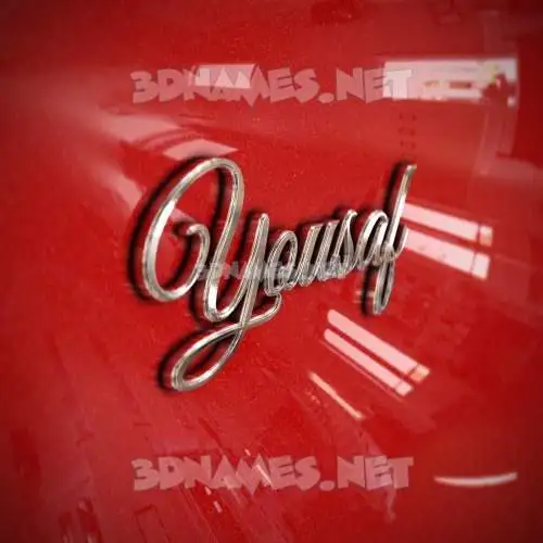 yousaf in Car Paint style - 3D name wallpaper yousaf in Car Paint style - 3D name wallpaper