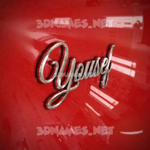 yousef in Car Paint style - 3D name wallpaper yousef in Car Paint style - 3D name wallpaper