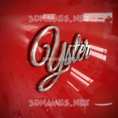yster in Car Paint style - 3D name wallpaper