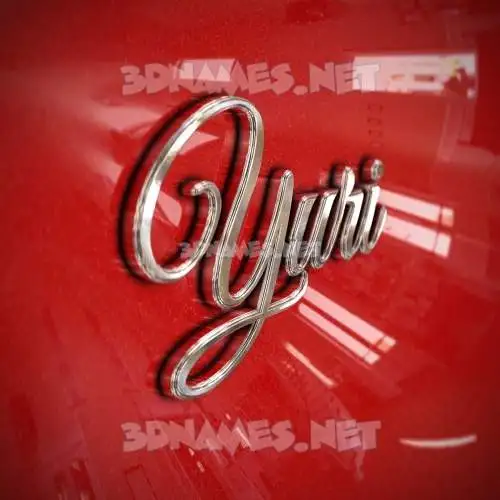 yuri in Car Paint style - 3D name wallpaper yuri in Car Paint style - 3D name wallpaper