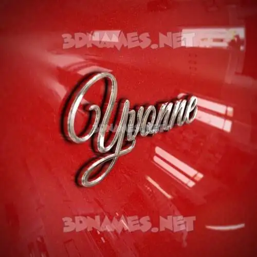 yvonne in Car Paint style - 3D name wallpaper yvonne in Car Paint style - 3D name wallpaper