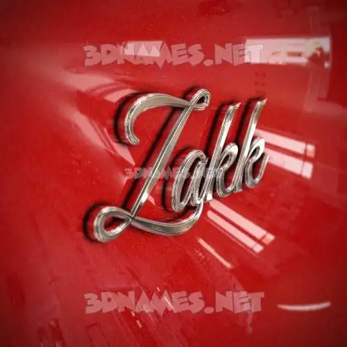 zakk in Car Paint style - 3D name wallpaper zakk in Car Paint style - 3D name wallpaper