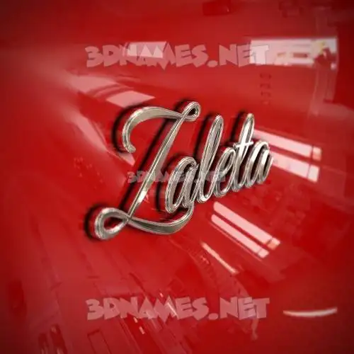 zaleta in Car Paint style - 3D name wallpaper zaleta in Car Paint style - 3D name wallpaper