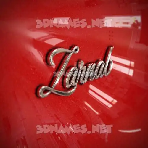 zarnab in Car Paint style - 3D name wallpaper zarnab in Car Paint style - 3D name wallpaper