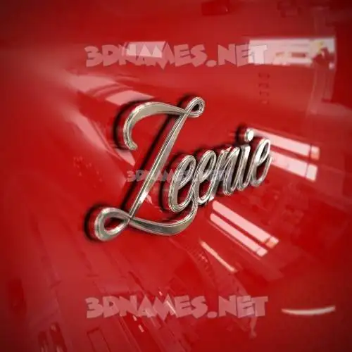 zeenie in Car Paint style - 3D name wallpaper zeenie in Car Paint style - 3D name wallpaper