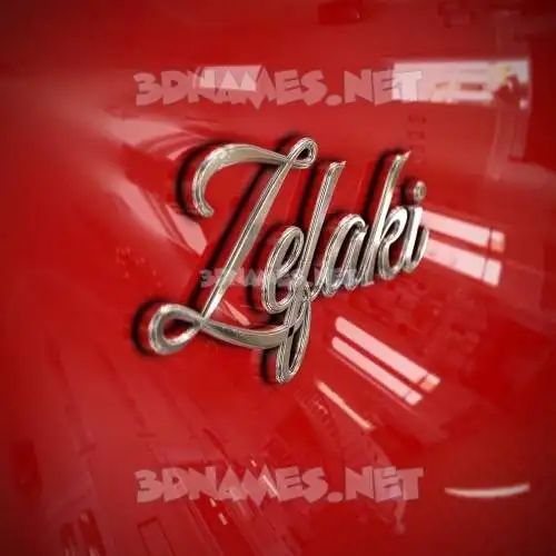 zefaki in Car Paint style - 3D name wallpaper zefaki in Car Paint style - 3D name wallpaper