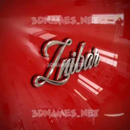 znibar in Car Paint style - 3D name wallpaper znibar in Car Paint style - 3D name wallpaper
