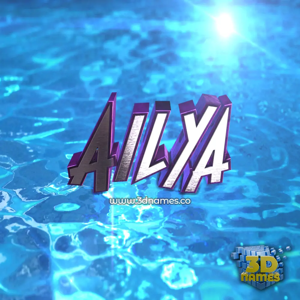 ailya in Water 2015 style - 3D name wallpaper ailya in Water 2015 style - 3D name wallpaper