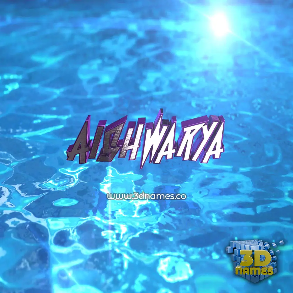 aishwarya in Water 2015 style - 3D name wallpaper aishwarya in Water 2015 style - 3D name wallpaper