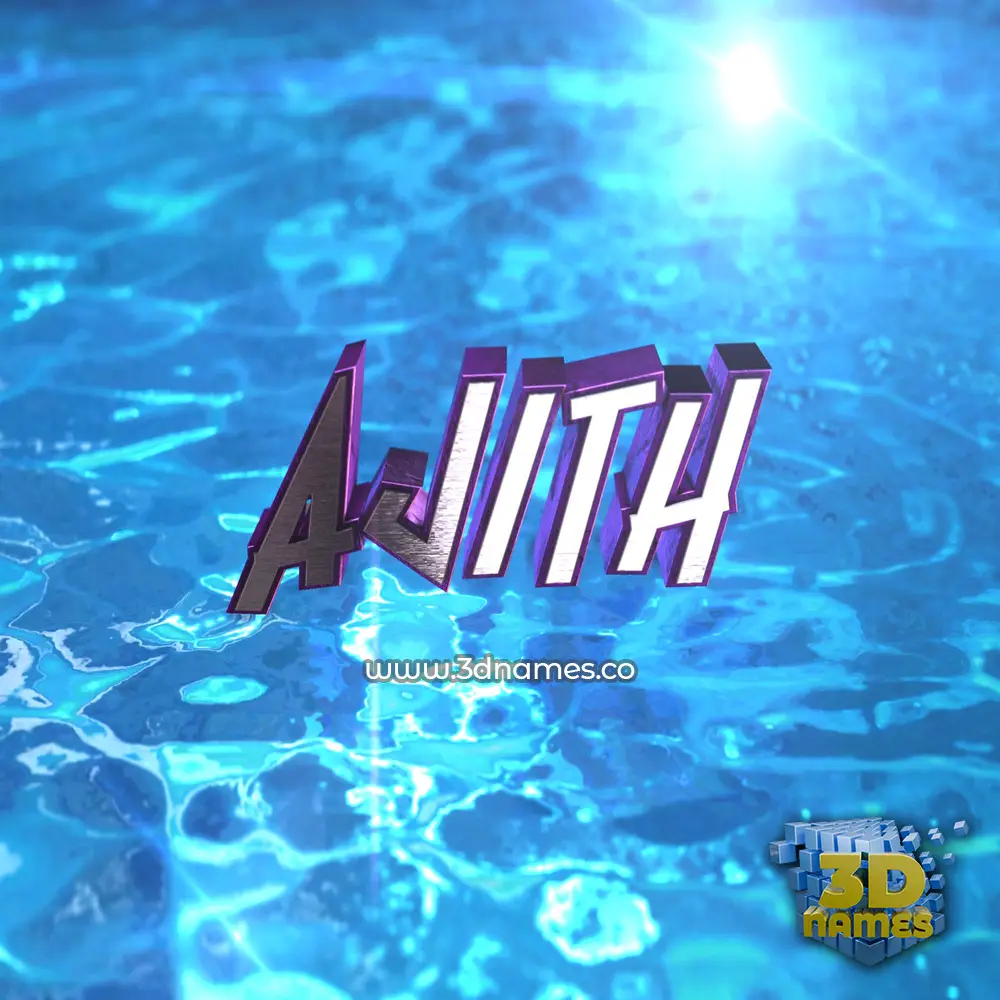 ajith in Water 2015 style - 3D name wallpaper ajith in Water 2015 style - 3D name wallpaper