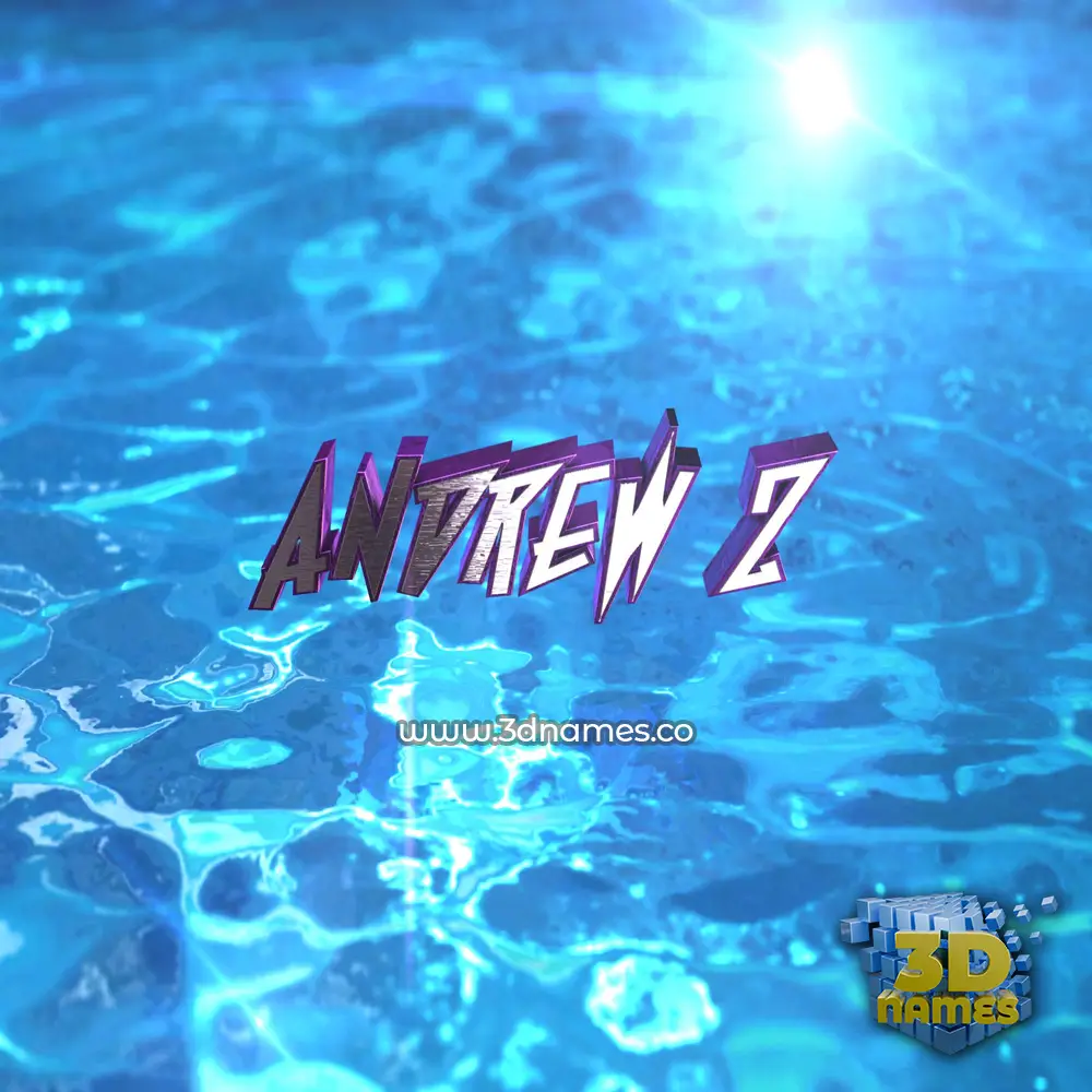 andrew z in Water 2015 style - 3D name wallpaper andrew z in Water 2015 style - 3D name wallpaper