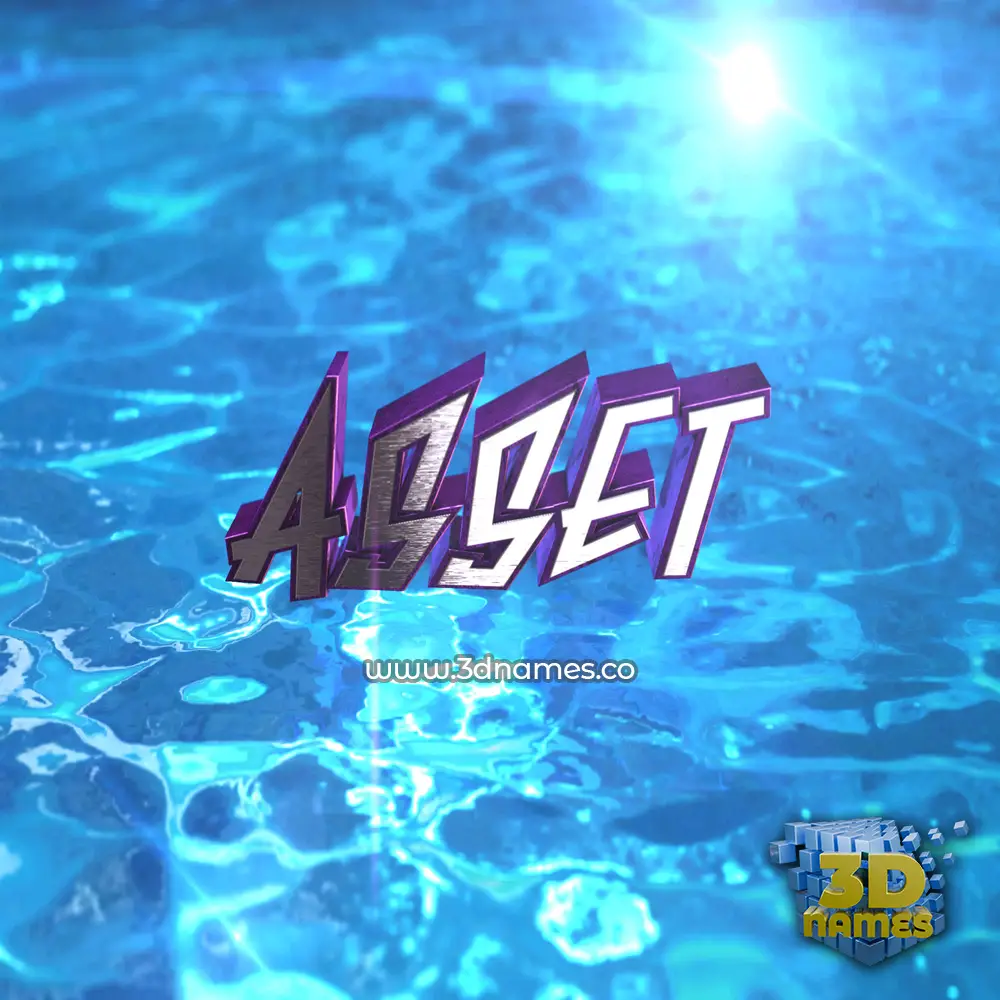 asset in Water 2015 style - 3D name wallpaper asset in Water 2015 style - 3D name wallpaper