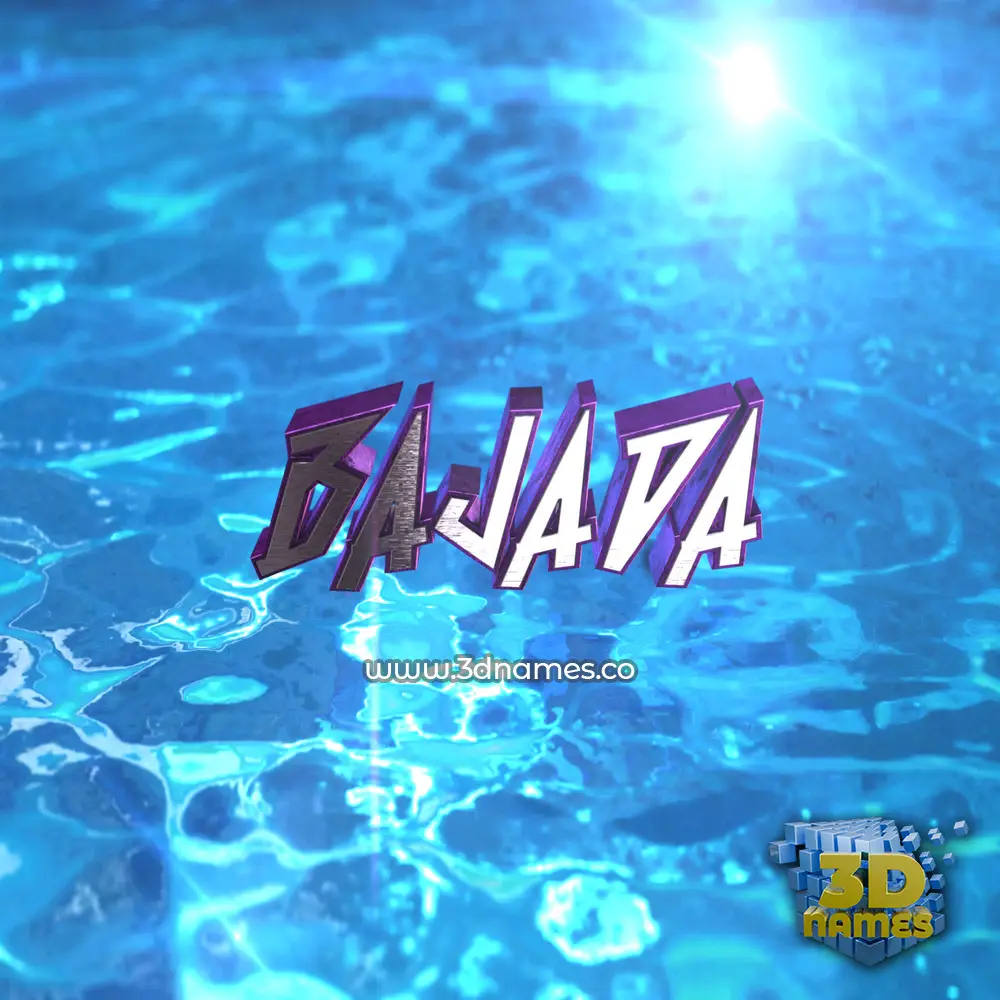 bajada in Water 2015 style - 3D name wallpaper bajada in Water 2015 style - 3D name wallpaper