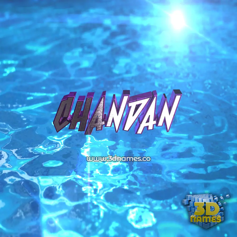 chandan in Water 2015 style - 3D name wallpaper chandan in Water 2015 style - 3D name wallpaper