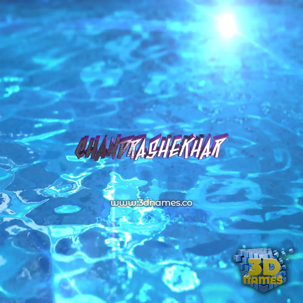 chandrashekhar in Water 2015 style - 3D name wallpaper chandrashekhar in Water 2015 style - 3D name wallpaper