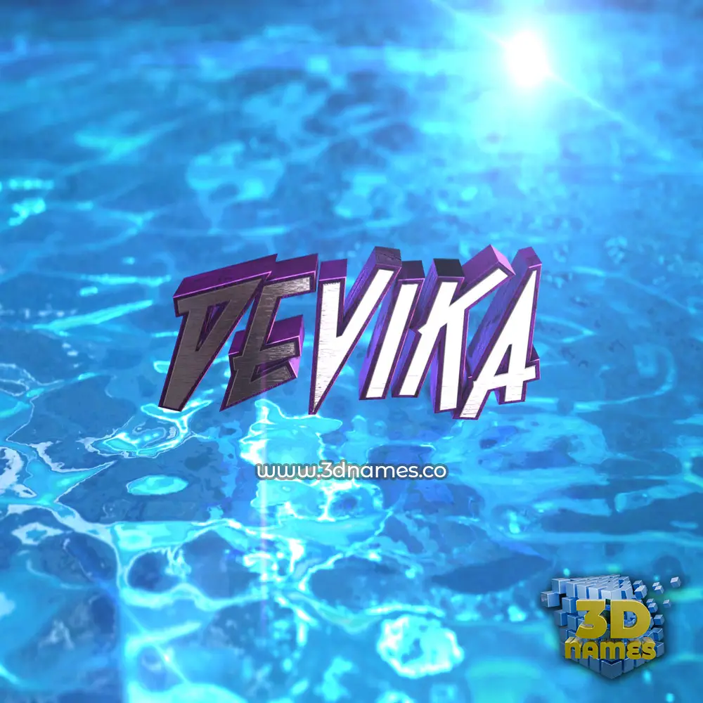 devika in Water 2015 style - 3D name wallpaper devika in Water 2015 style - 3D name wallpaper