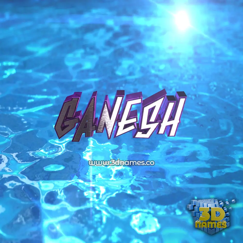 ganesh in Water 2015 style - 3D name wallpaper ganesh in Water 2015 style - 3D name wallpaper