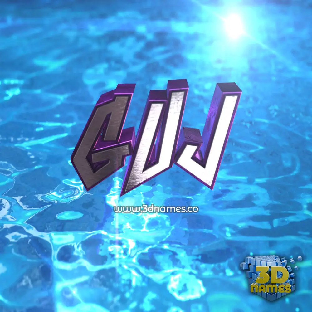 guj in Water 2015 style - 3D name wallpaper guj in Water 2015 style - 3D name wallpaper