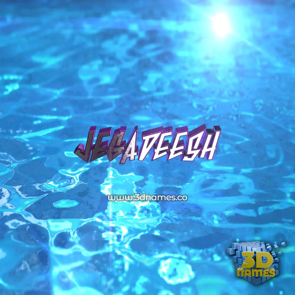jegadeesh in Water 2015 style - 3D name wallpaper jegadeesh in Water 2015 style - 3D name wallpaper