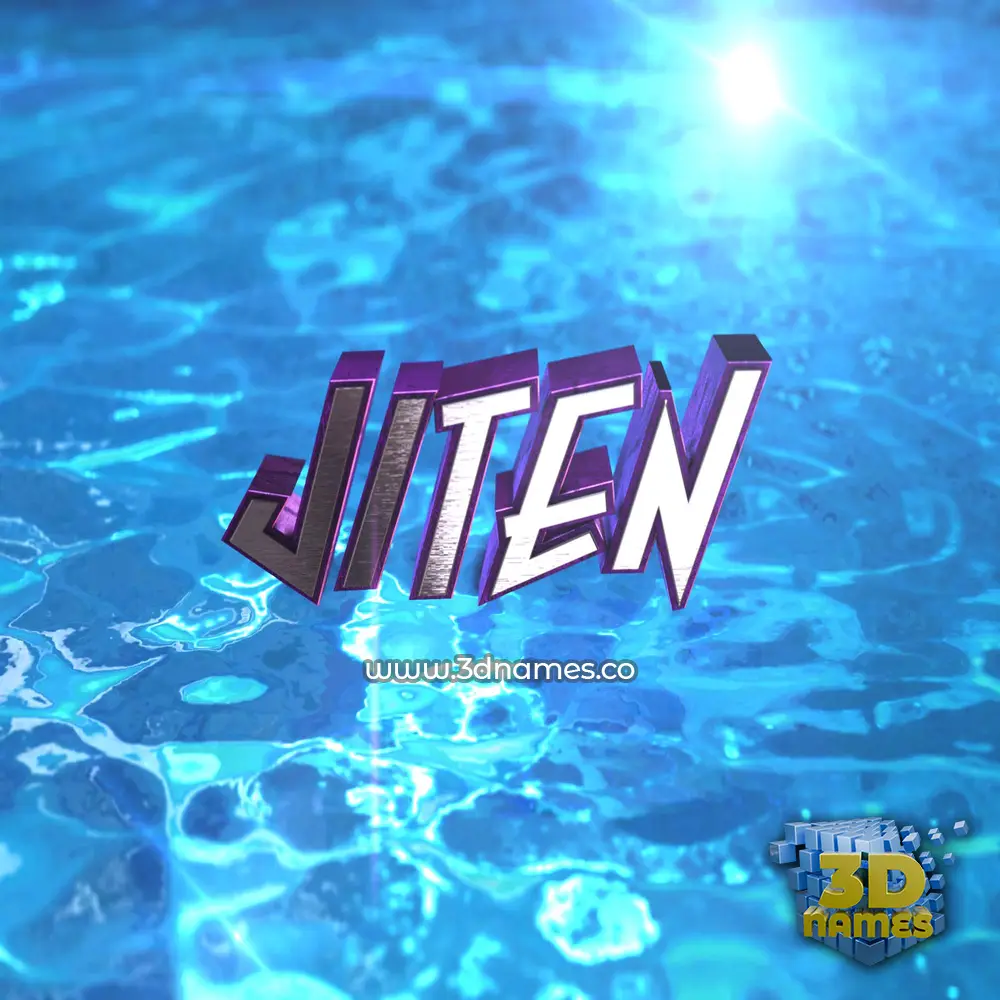 jiten in Water 2015 style - 3D name wallpaper jiten in Water 2015 style - 3D name wallpaper
