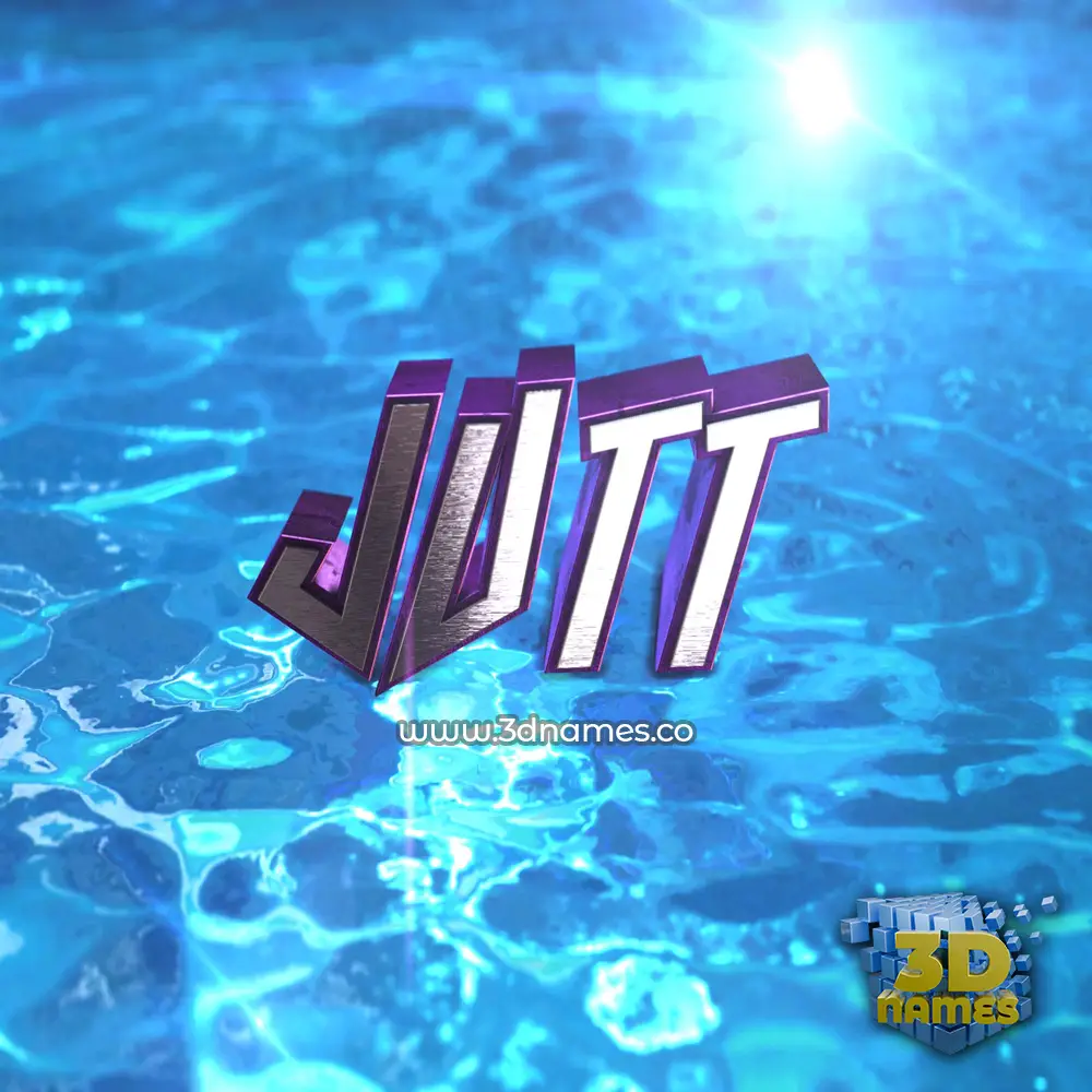 jutt in Water 2015 style - 3D name wallpaper jutt in Water 2015 style - 3D name wallpaper