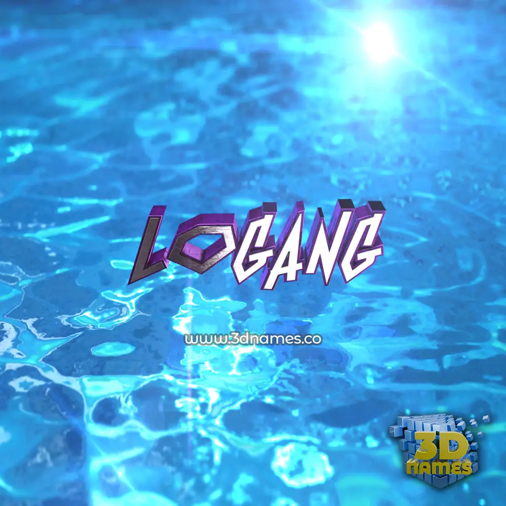 logang in Water 2015 style - 3D name wallpaper logang in Water 2015 style - 3D name wallpaper