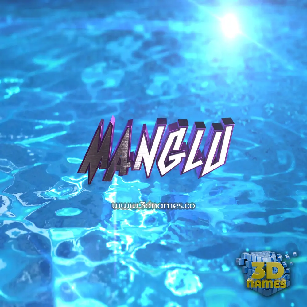 manglu in Water 2015 style - 3D name wallpaper manglu in Water 2015 style - 3D name wallpaper