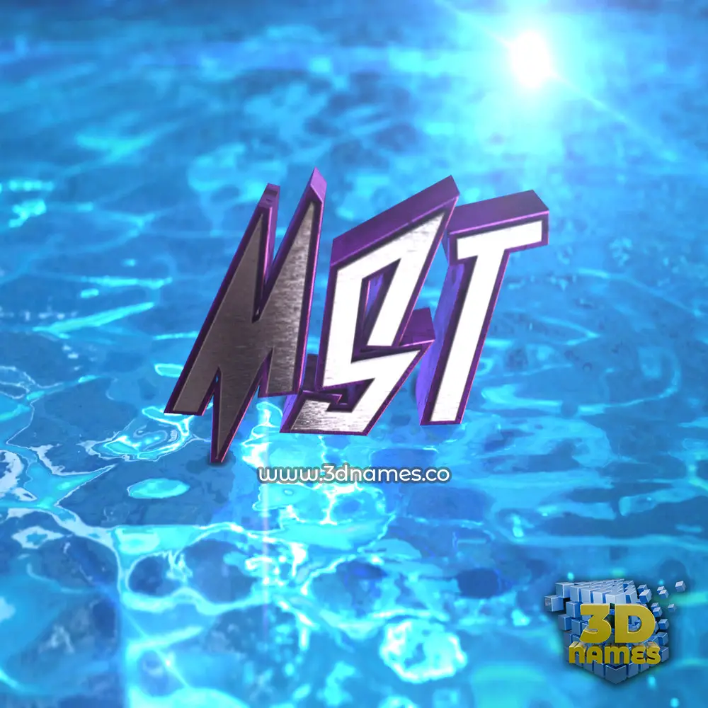 mst in Water 2015 style - 3D name wallpaper mst in Water 2015 style - 3D name wallpaper