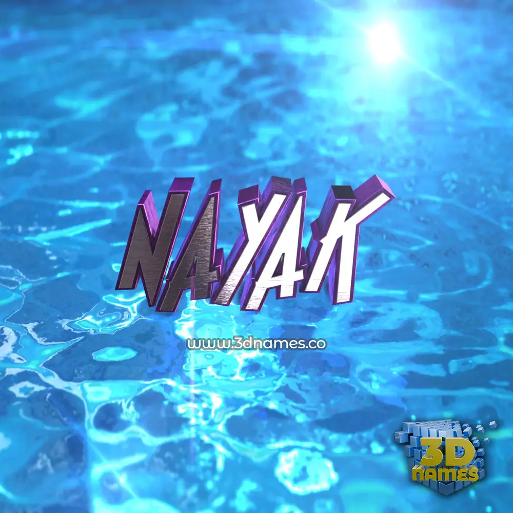 nayak in Water 2015 style - 3D name wallpaper