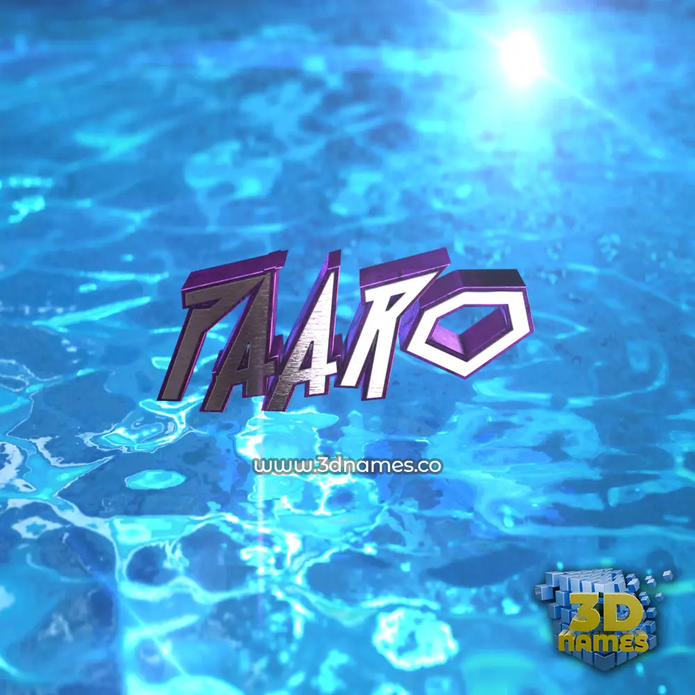 paaro in Water 2015 style - 3D name wallpaper