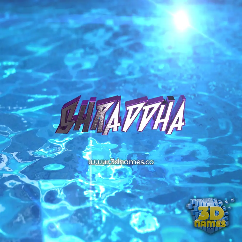 shraddha in Water 2015 style - 3D name wallpaper shraddha in Water 2015 style - 3D name wallpaper