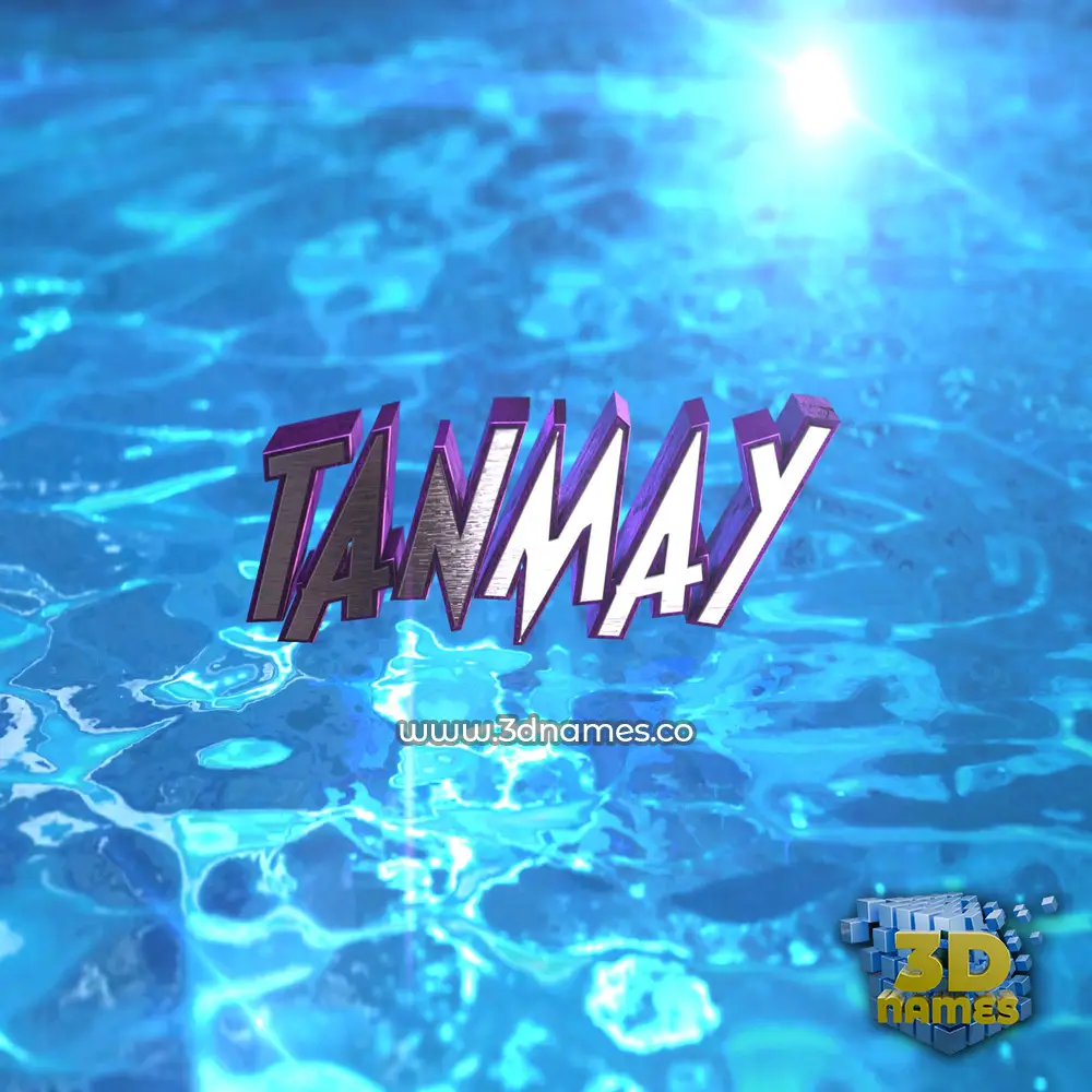 tanmay in Water 2015 style - 3D name wallpaper